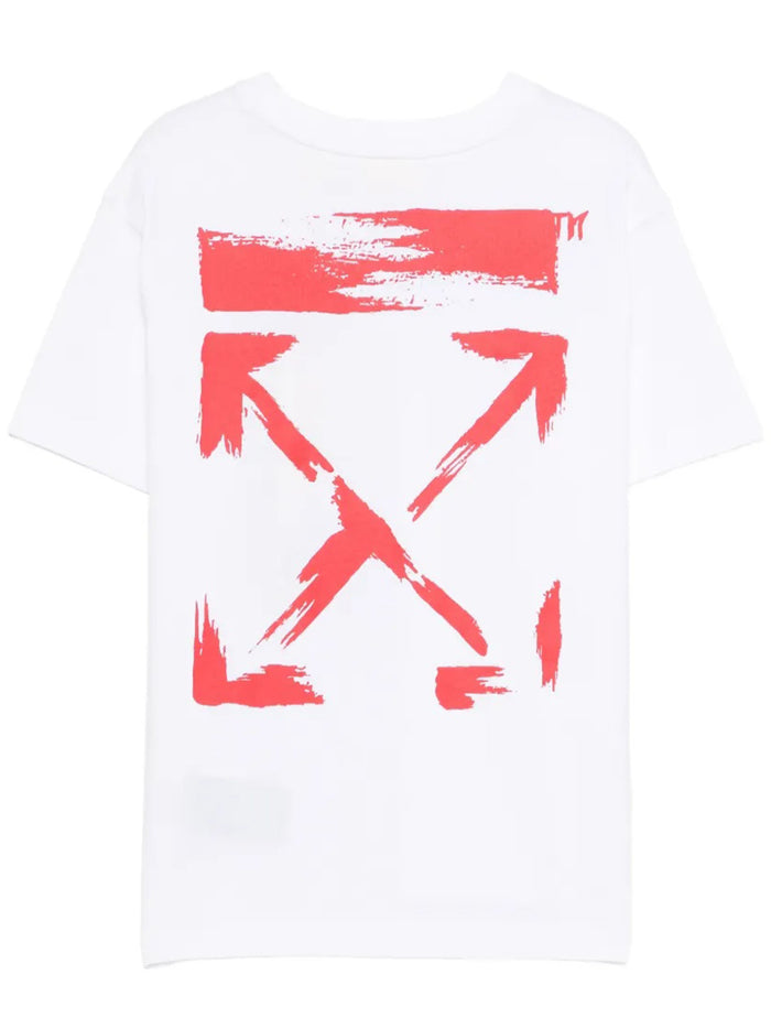 Arrow Paint Tee S-S White T-shirt