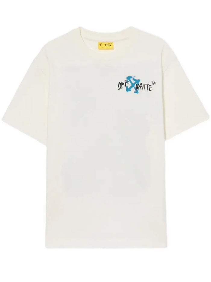 Arrow Spray Tee S-s White T-shirt