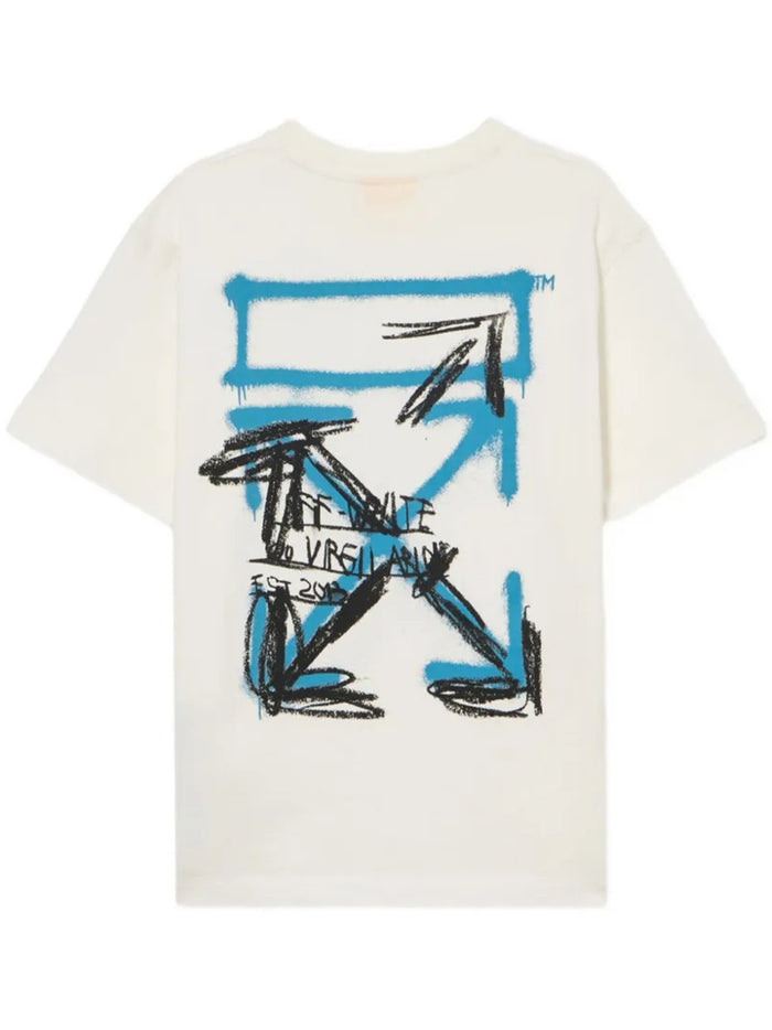 Arrow Spray Tee S-s White T-shirt