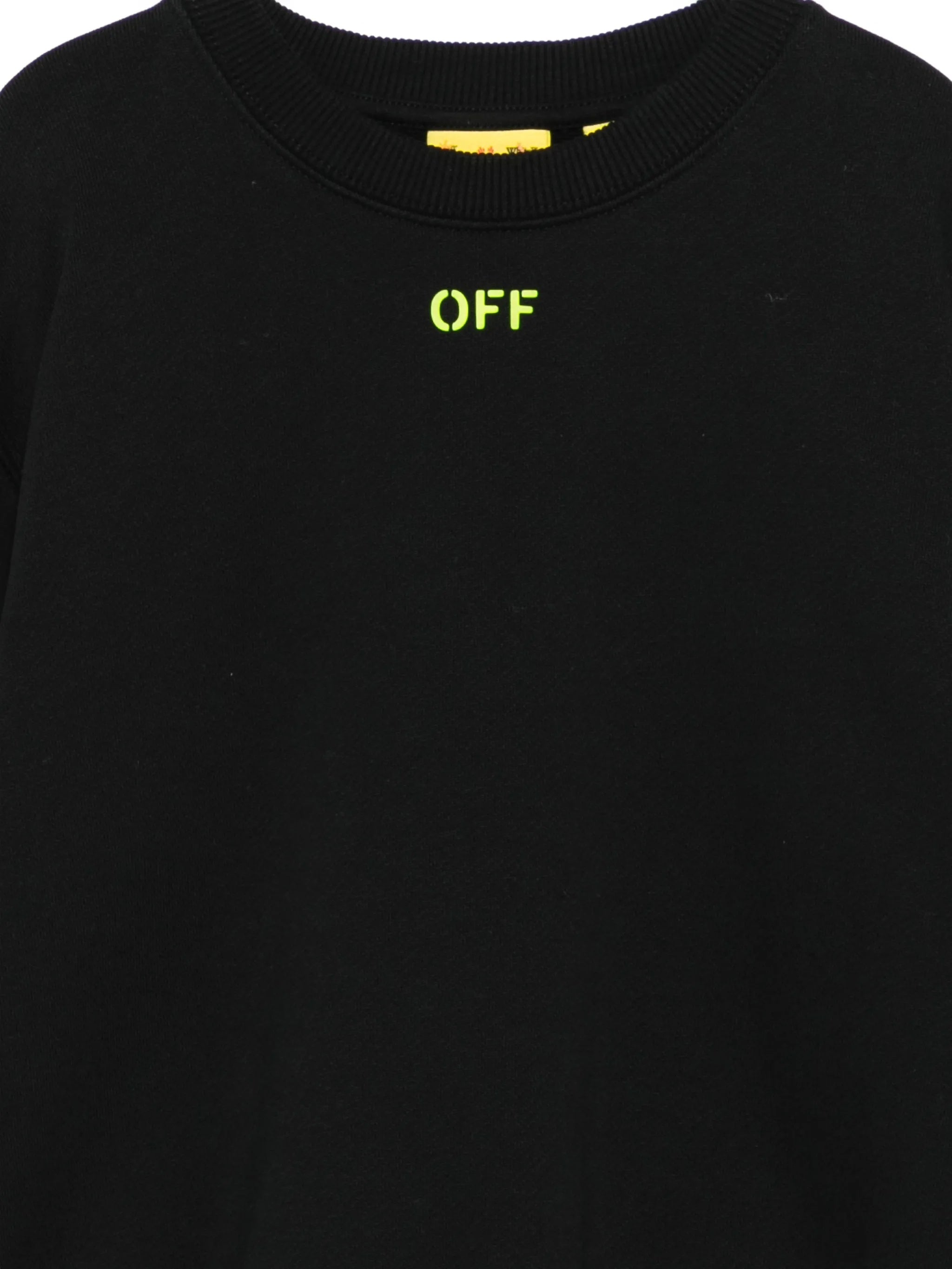 Off Diag Crewneck Black Felpa