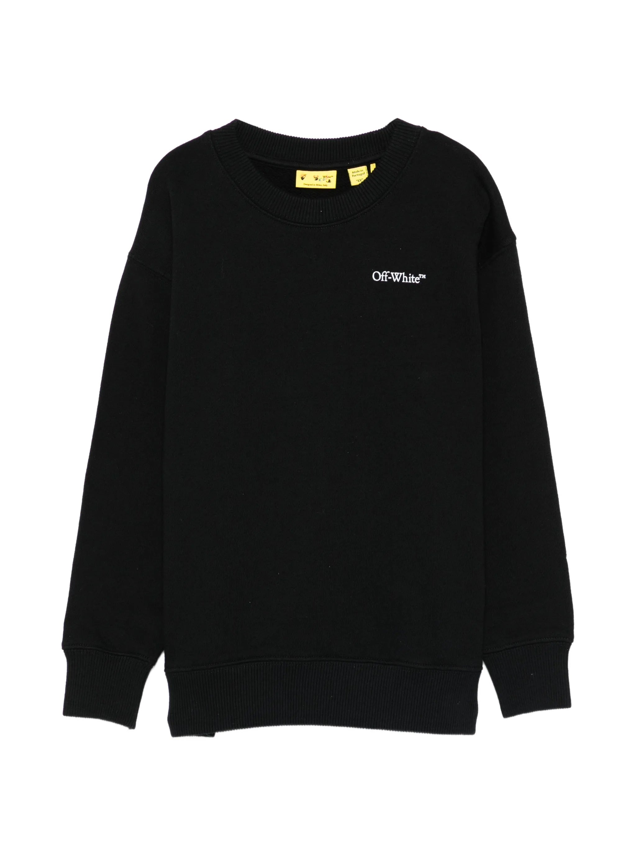 Scribble Diag Crewneck Black Felpa