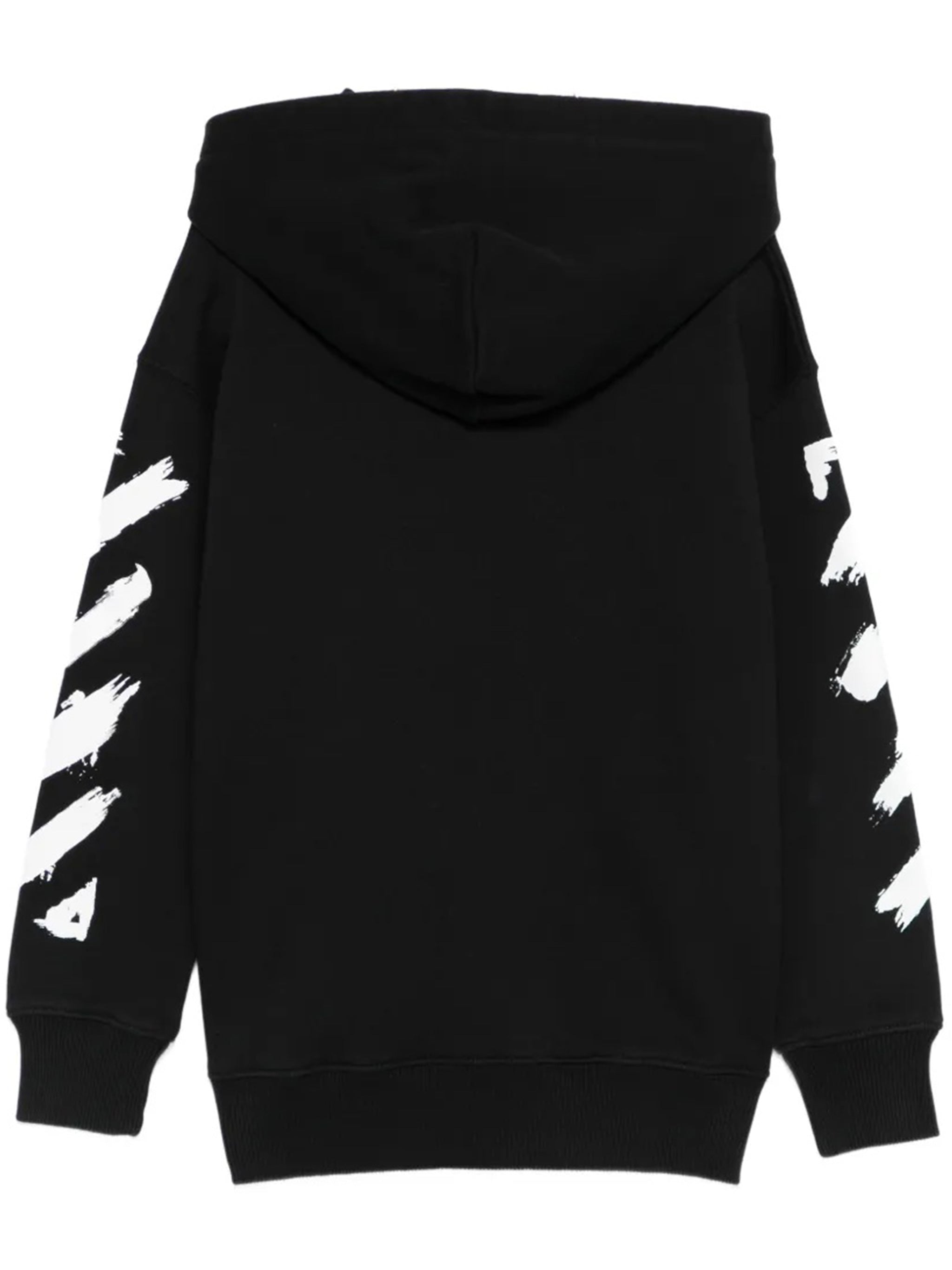 Diag Paint Hoodie Black Felpa