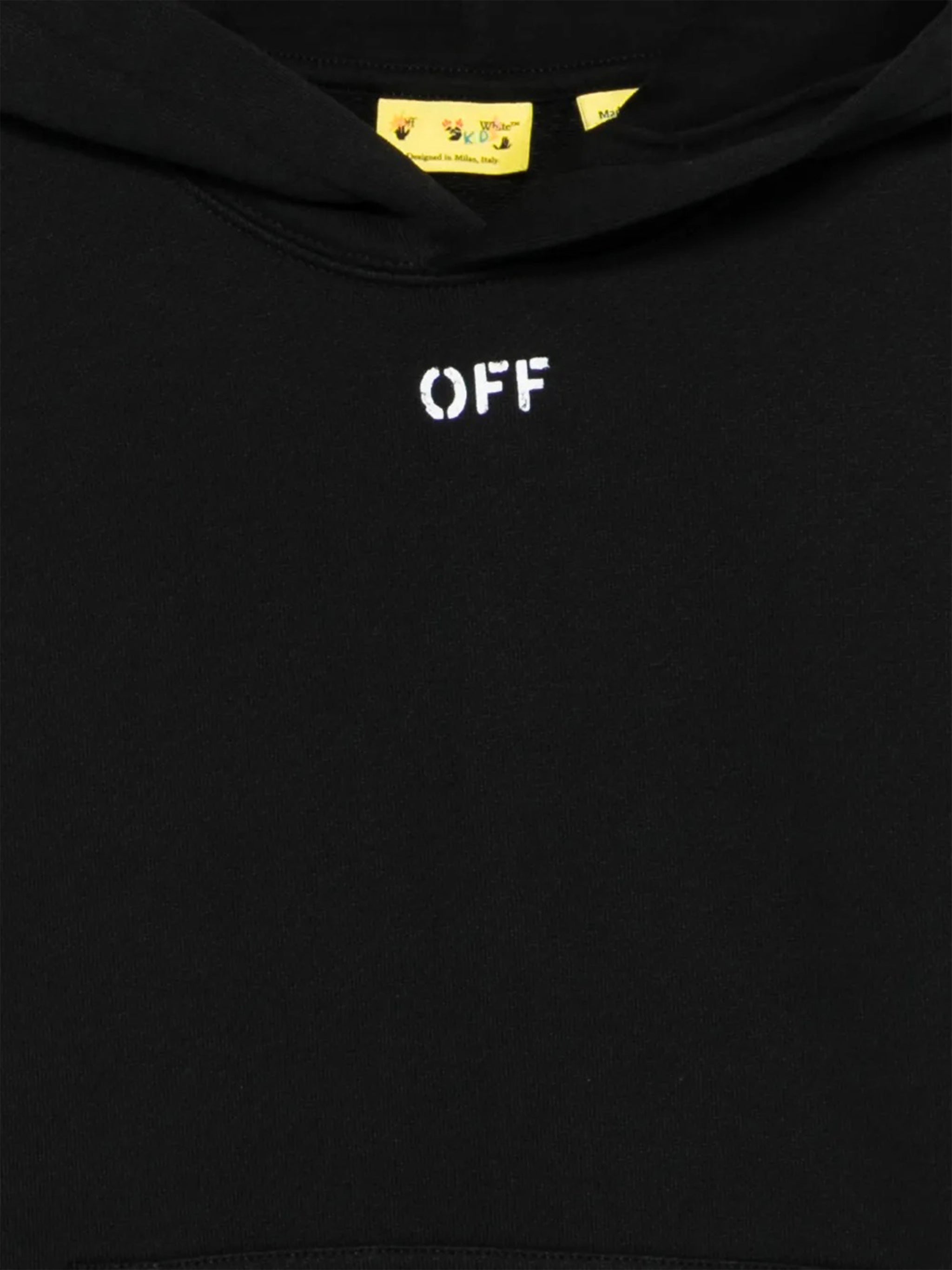 Diag Paint Hoodie Black Felpa