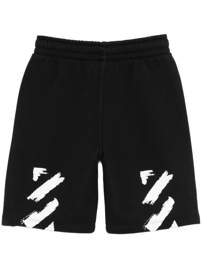 Diag Paint Sweatshort Black Short