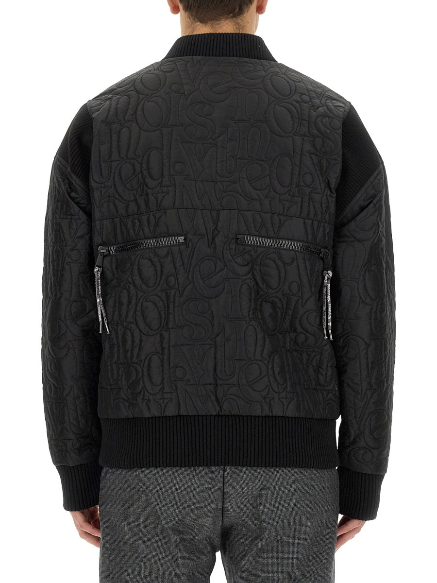 Stripped Cyclist Jacket Black Polyamide