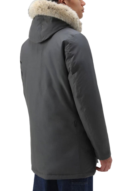 Artic Detachable Fur Parka Grey Jacket
