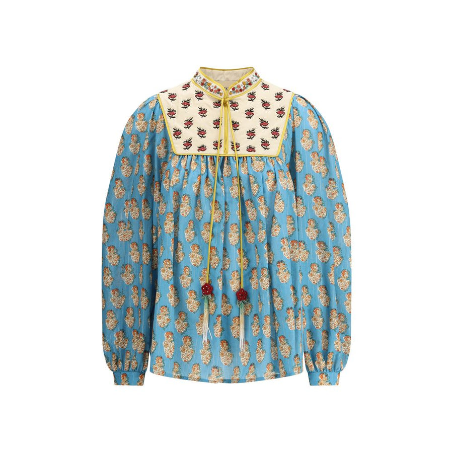 Valentino 99% Cotton blouse in blue