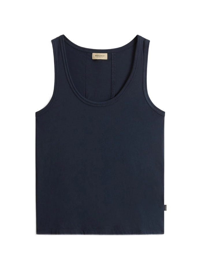 Luxe Jersey Tank Top Blue Co Mo T-shirt