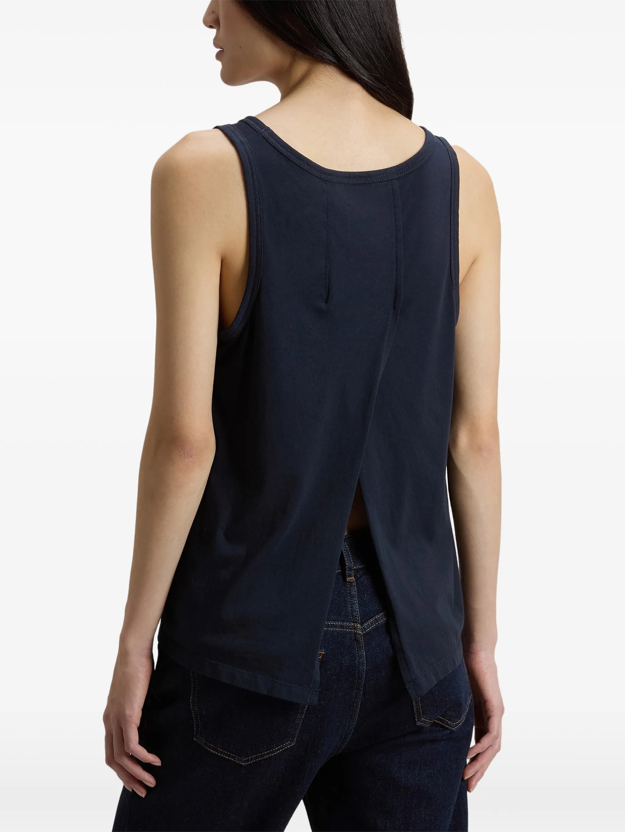 Luxe Jersey Tank Top Blue Co Mo T-shirt