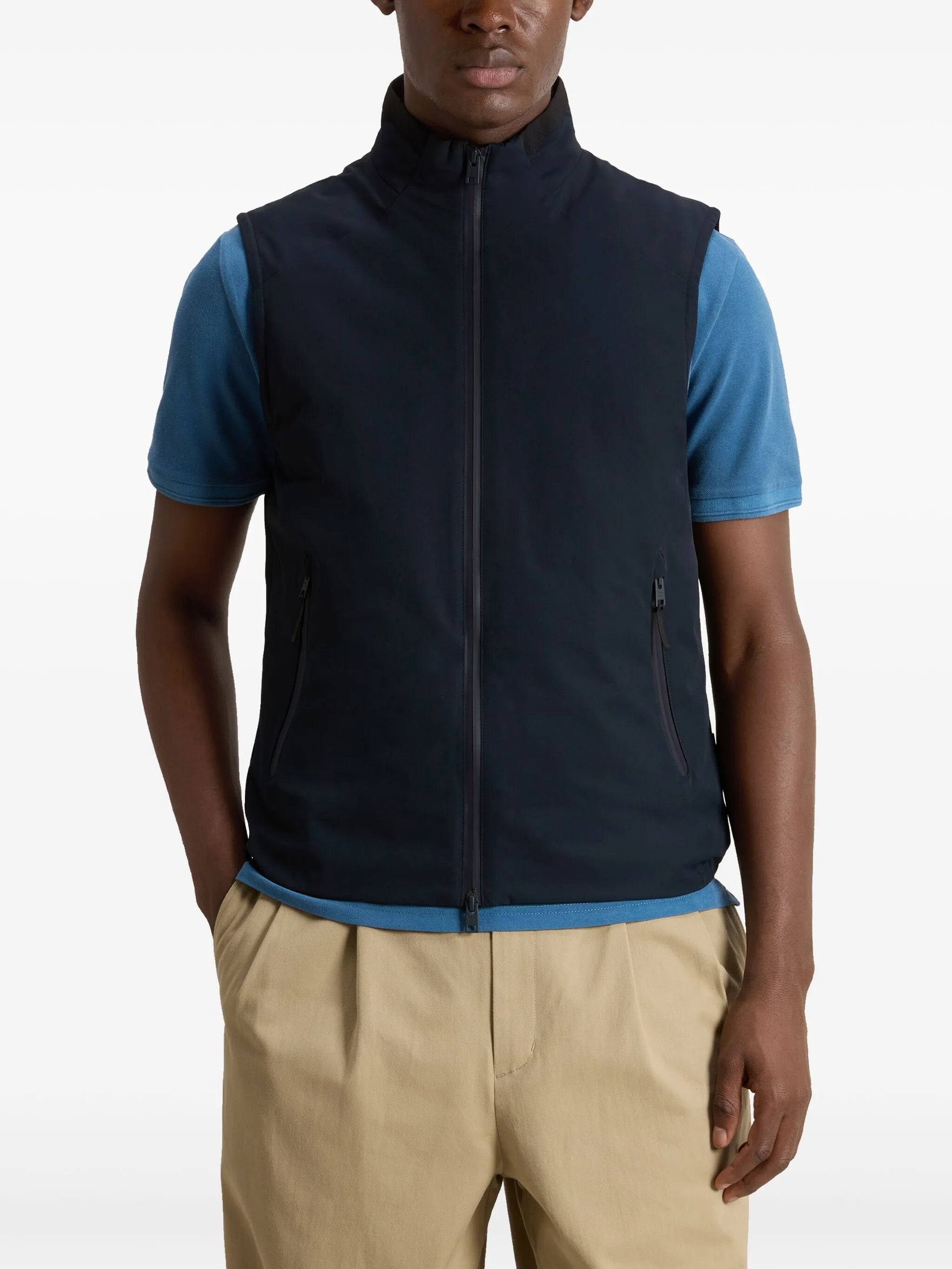 Two Layers Sailing Vest Blue Gilet
