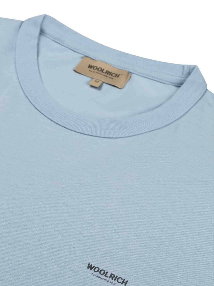 Cotton Logo T-Shirt Blue
