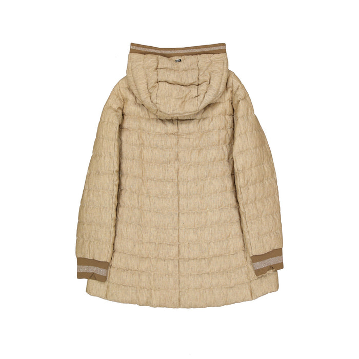 Herno Quilted Down Jacket Brown Polyester