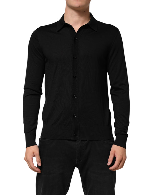 Dolce & Gabbana 100% Silk shirt in black