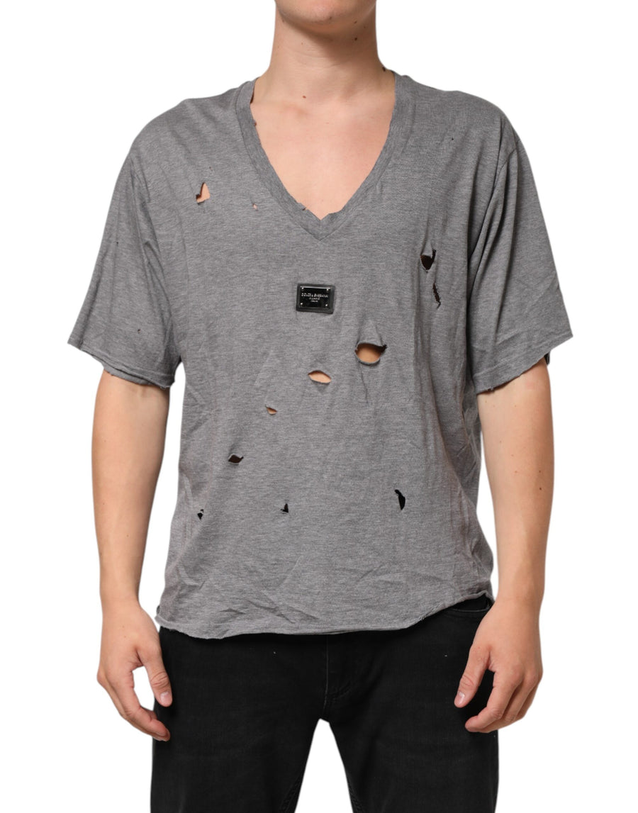 Dolce & Gabbana 100% Cotton t-shirt in gray