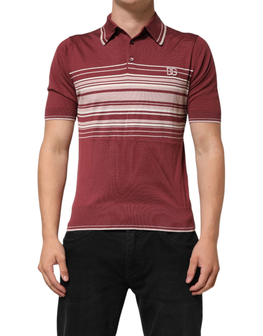 Dolce & Gabbana 80% Cotton polo in red