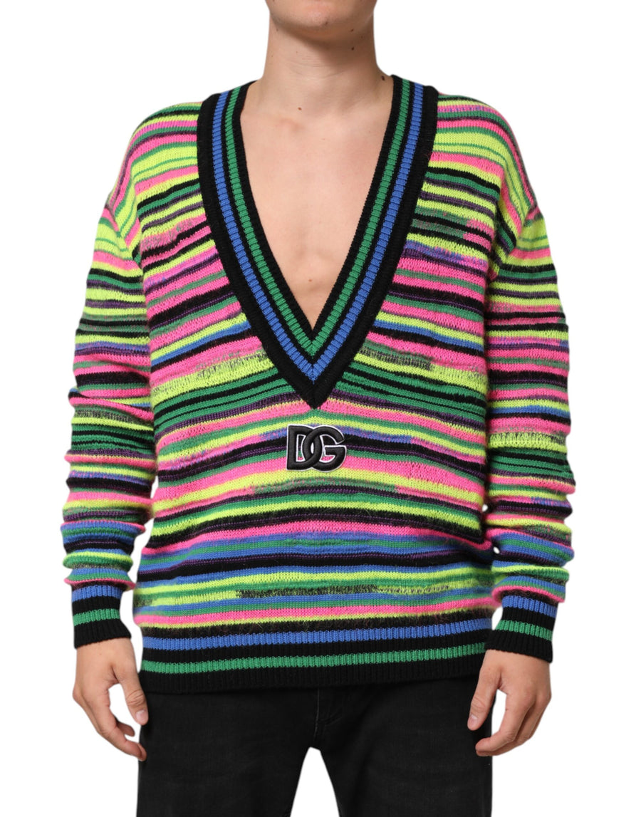 Dolce & Gabbana 45% Mohair sweater in multicolor