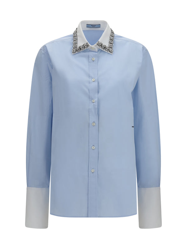Prada 100% cotton shirt in blue