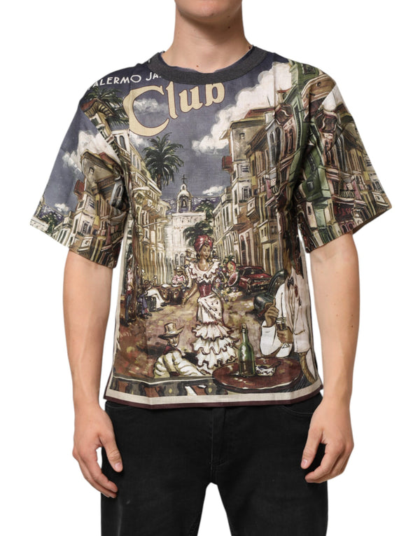 Dolce & Gabbana 100% Linen t-shirt in multicolor