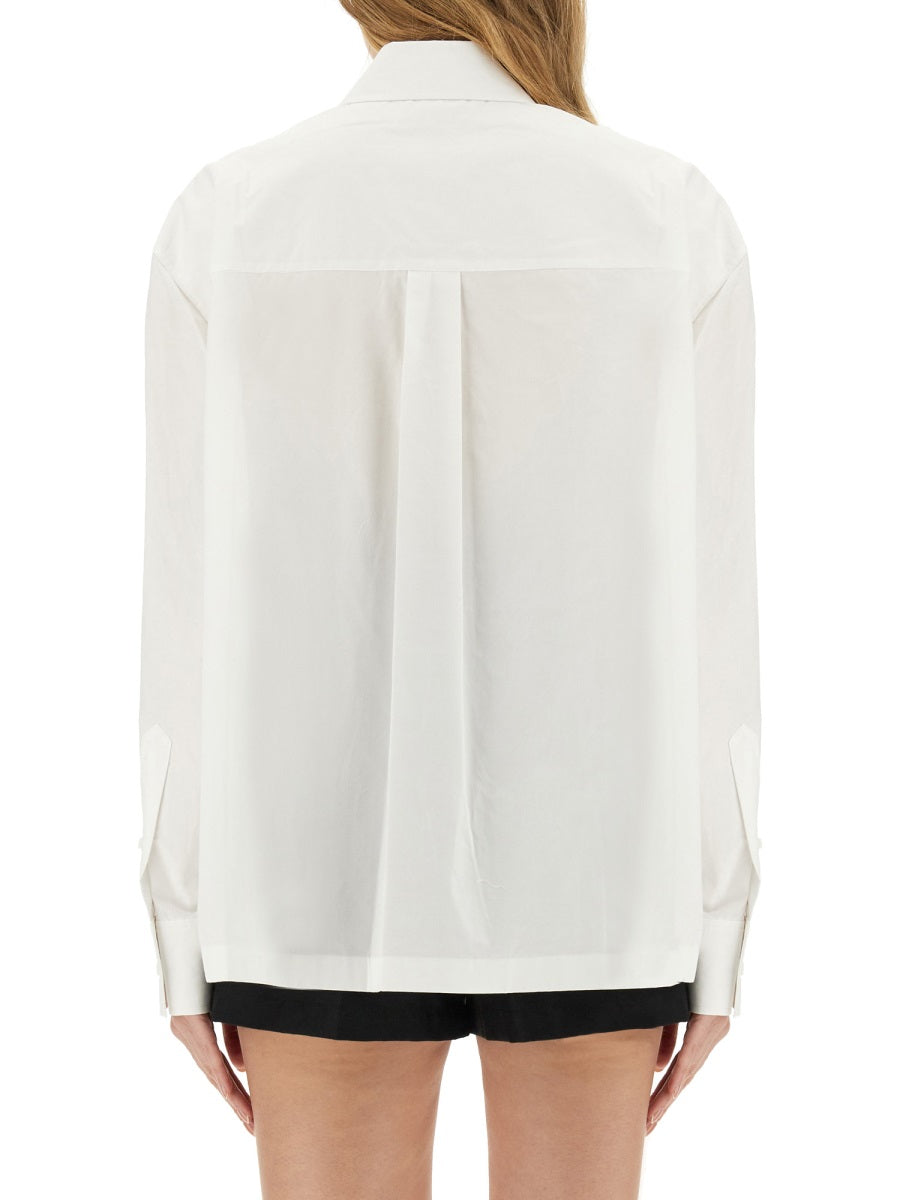 Shirt With Logo White Cotton