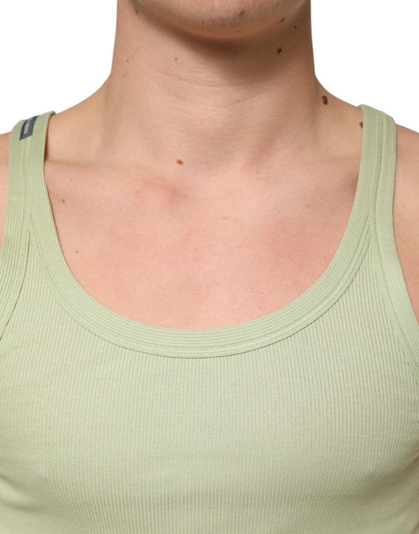 Dolce & Gabbana 100% Cotton tank top in green