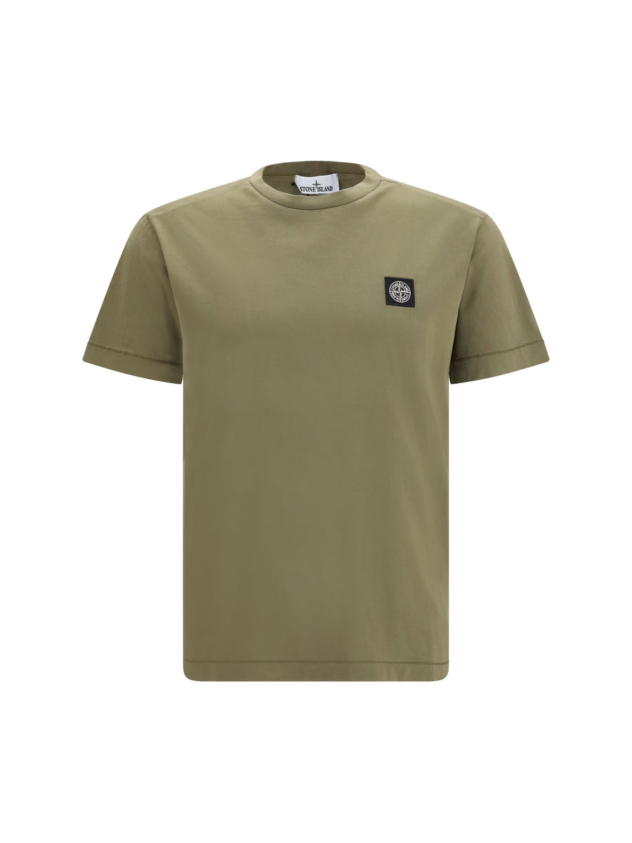 Stone Island 100% Cotton t-shirt in green