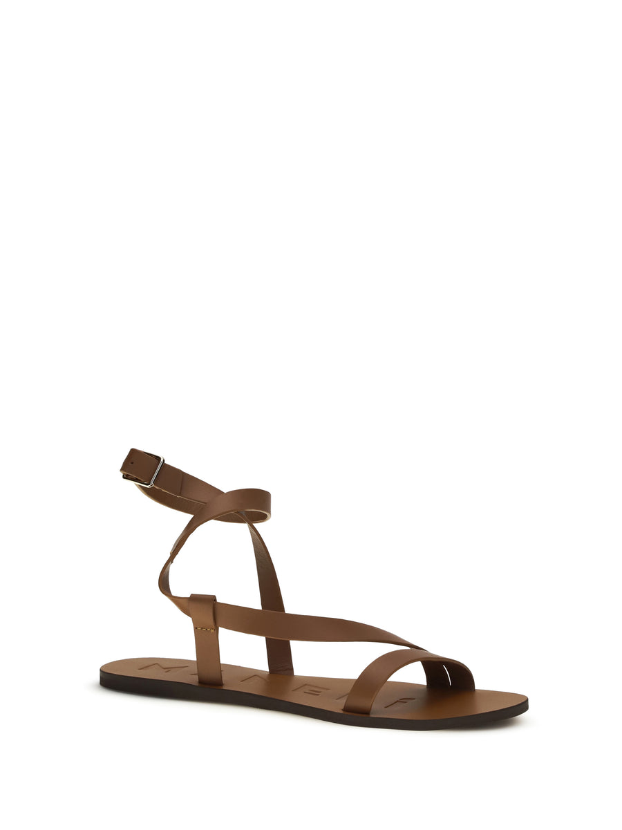Leather Sandals Canyon Tan Gladiator Calf