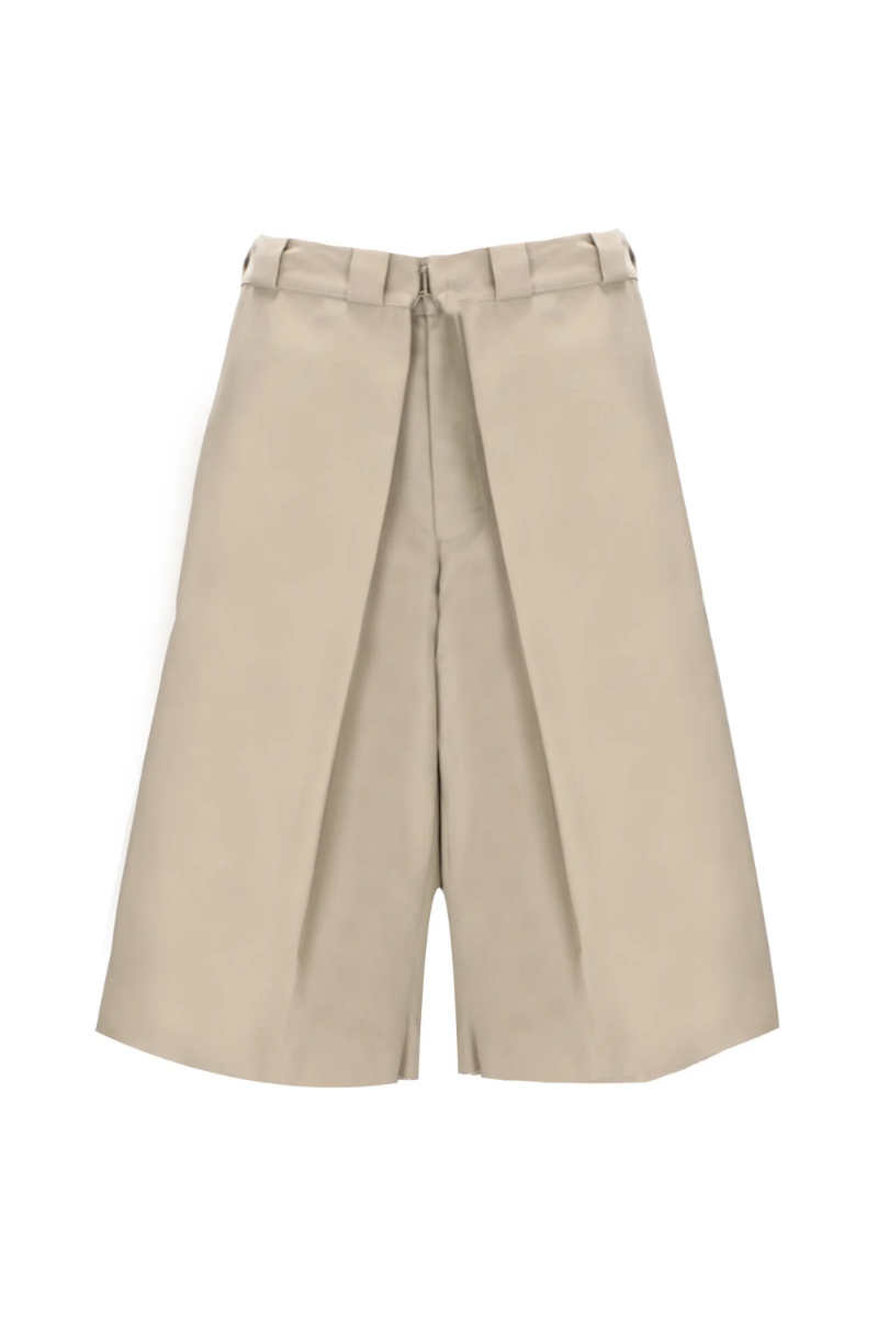 Givenchy Pleated Extra Large Chino Short_beige Beige Clothing