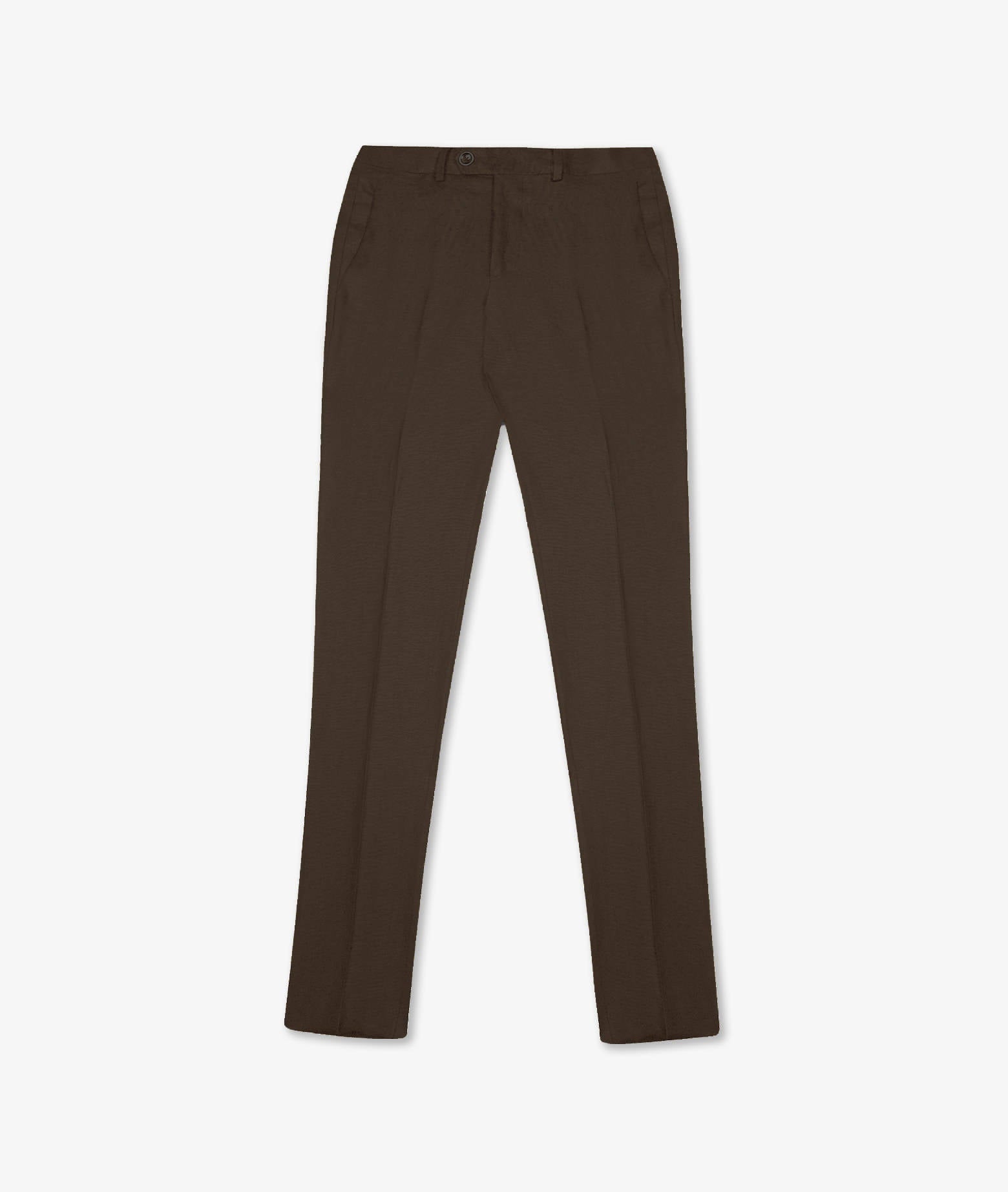 Linen Trousers Marbella Brown No Pinces