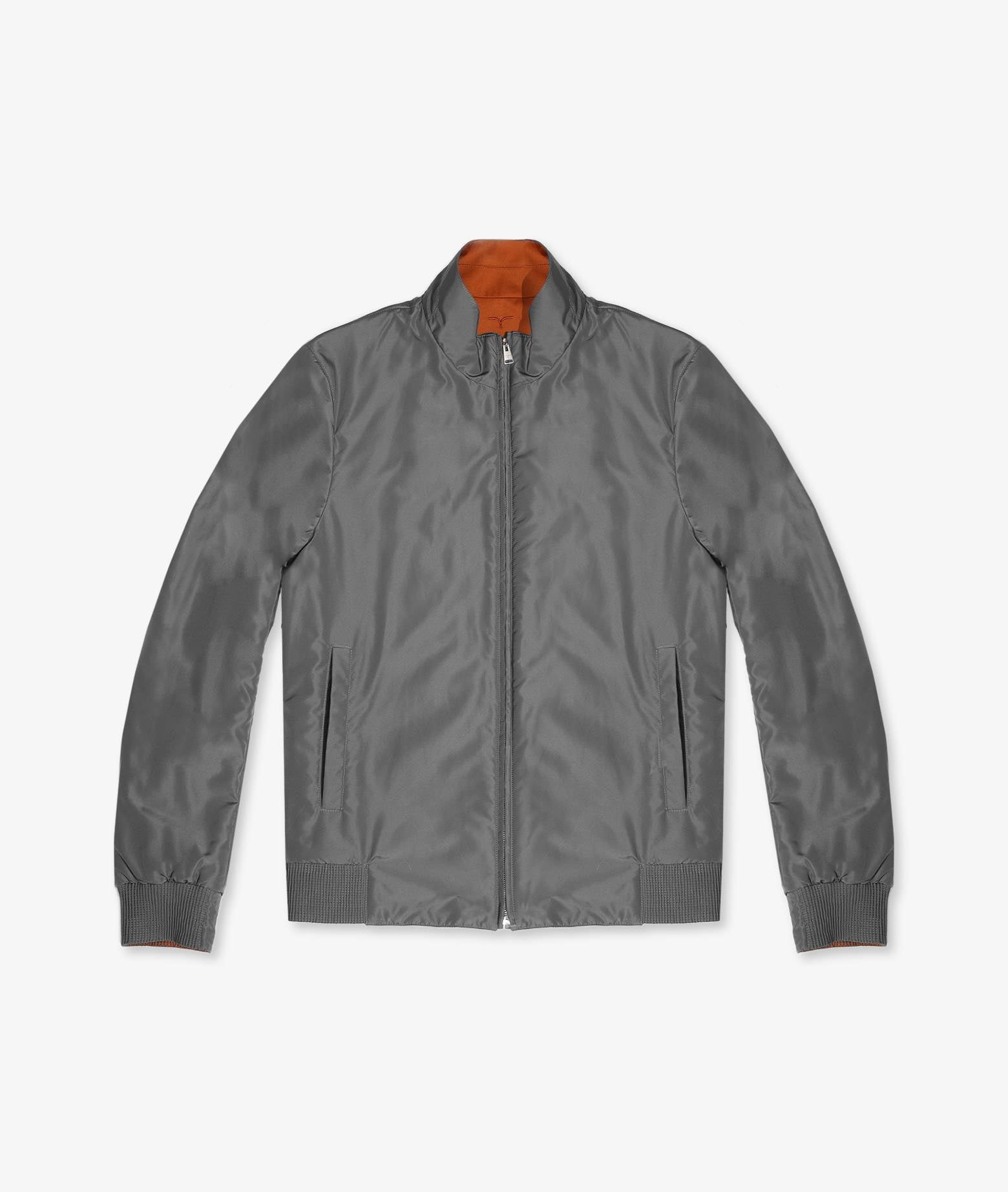 Reversible Wool Jacket Lightgray Sportswear (no Padding)