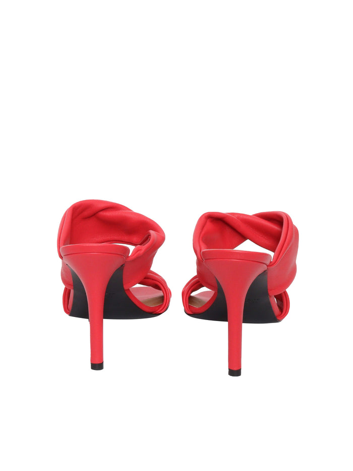 Red tubolar sandals Leather Sole