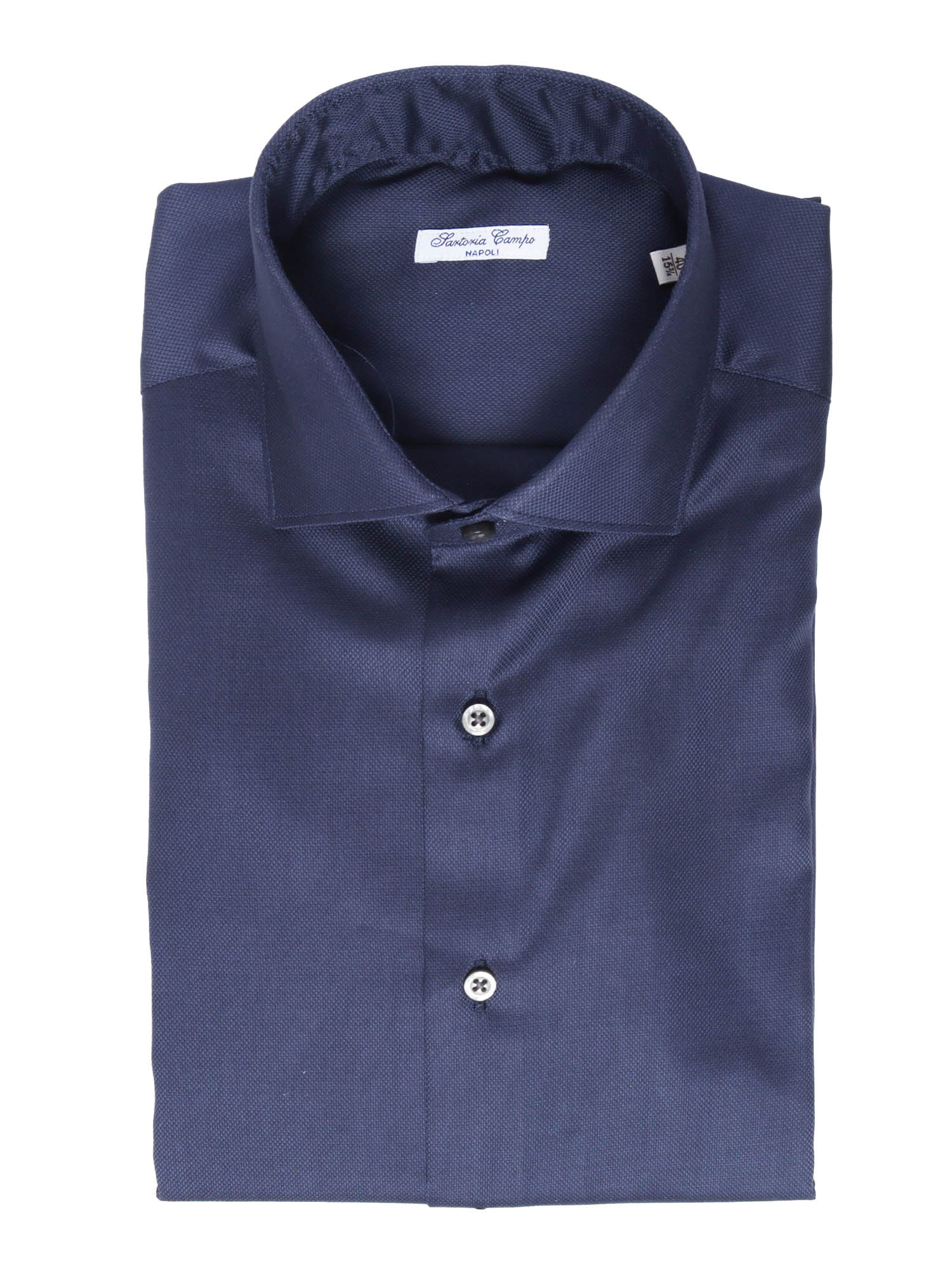 Stretch Shirt Blue Cotton Elastane