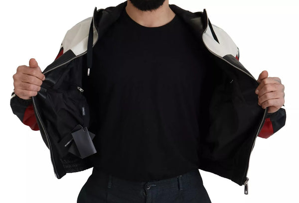 Dolce & Gabbana 100% Leather; Lining: 95% Nylon 5% Leather jacket in black