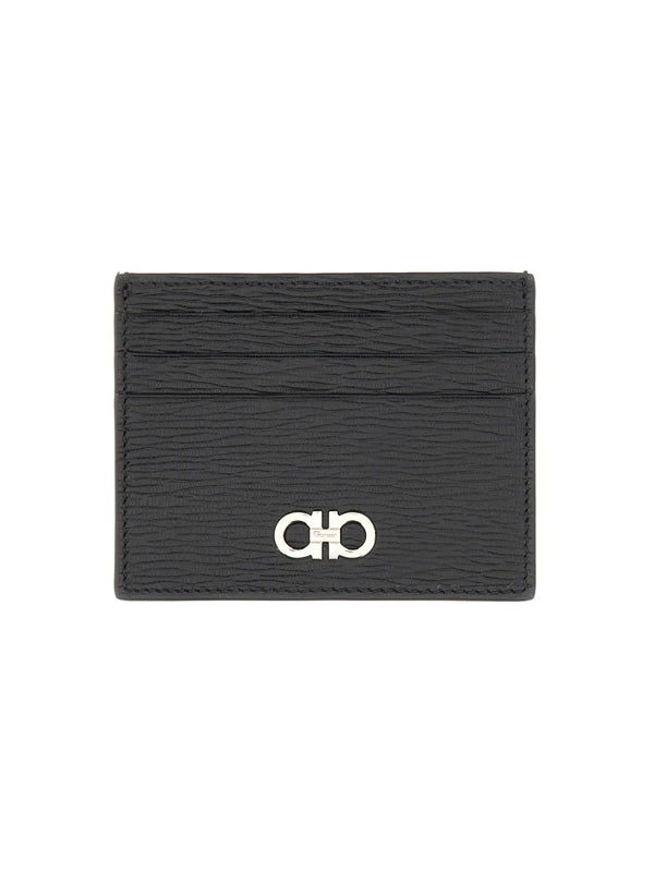 Leather Card Holder Black Calf Wallets & Purses
