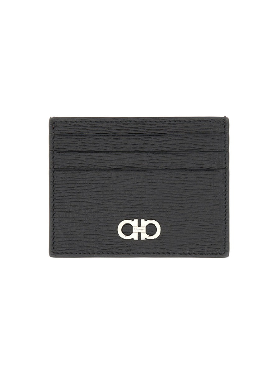 Leather Card Holder Black Calf Wallets & Purses