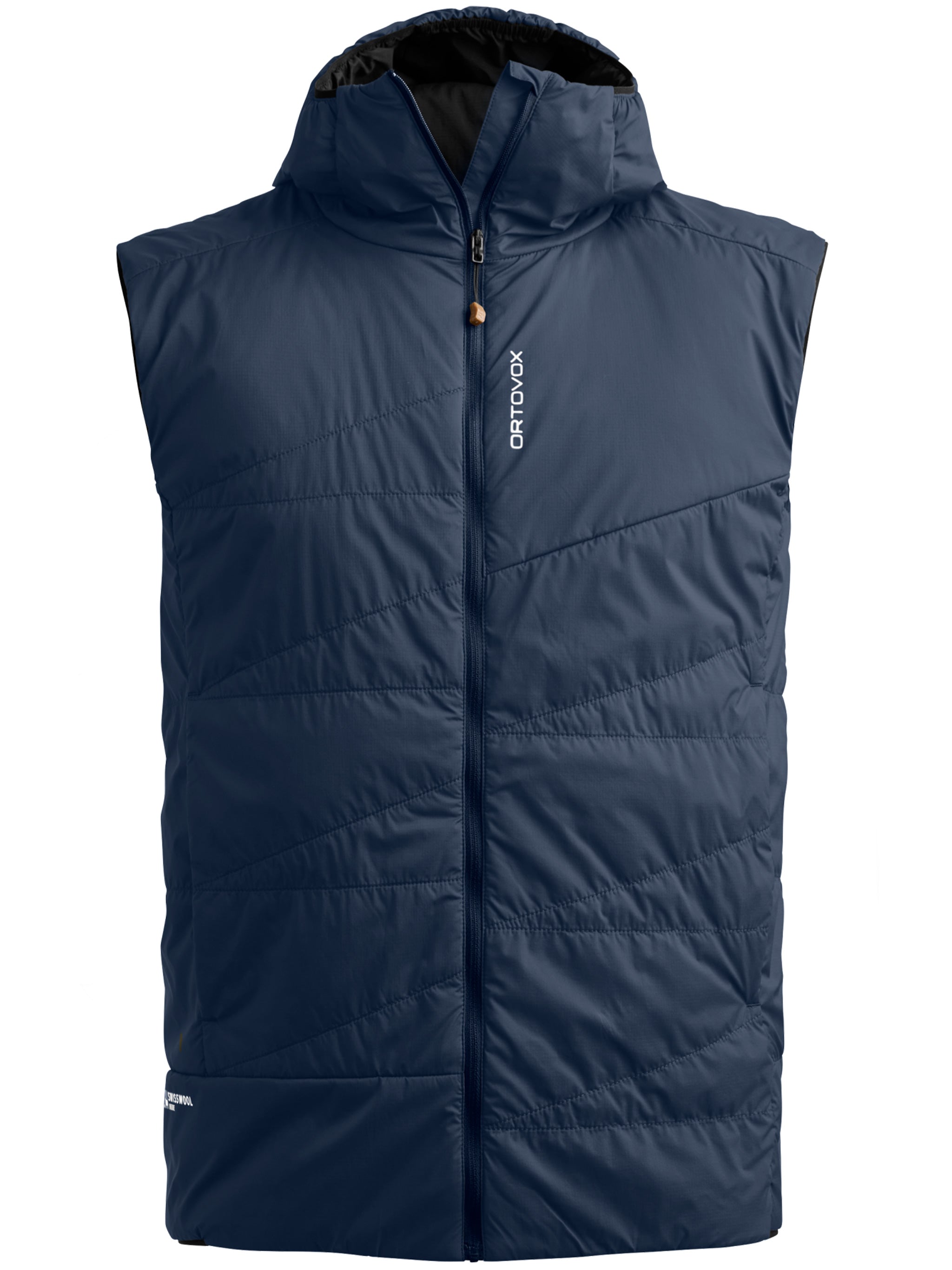 Swisswool Piz Duan Vest M Blue Gilet