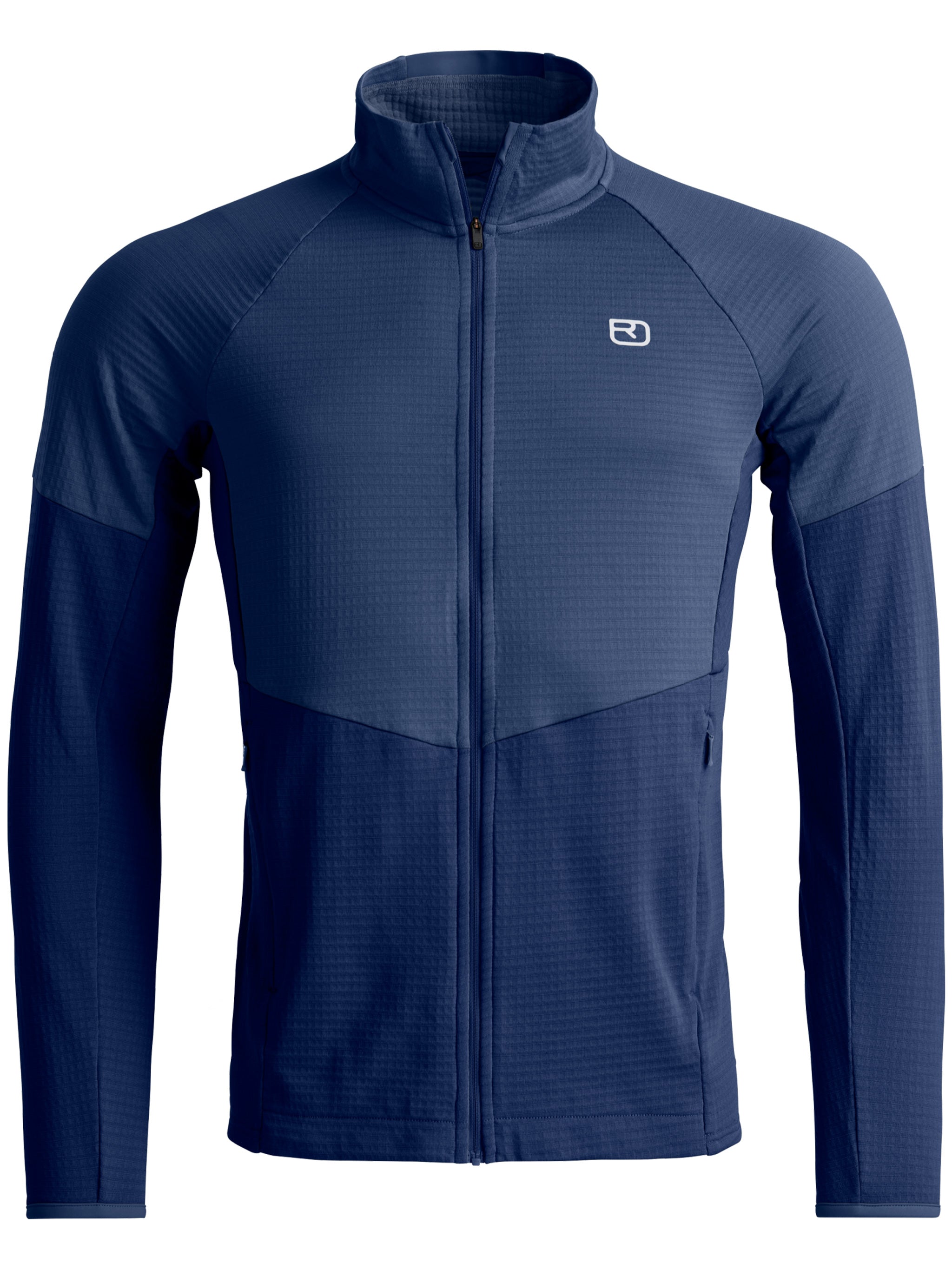 Fleece Light Grid Jacket M Blue Giacca