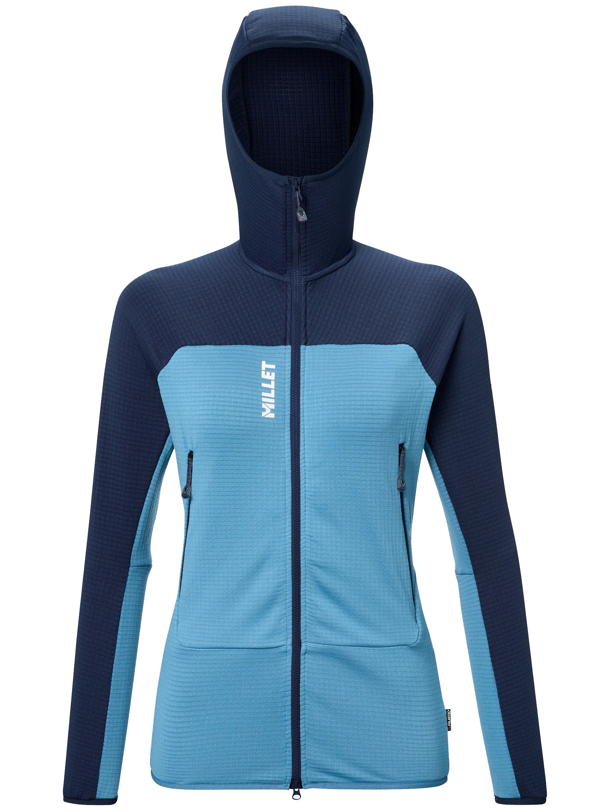Fusion Grid Hoodie W Blue Maglia