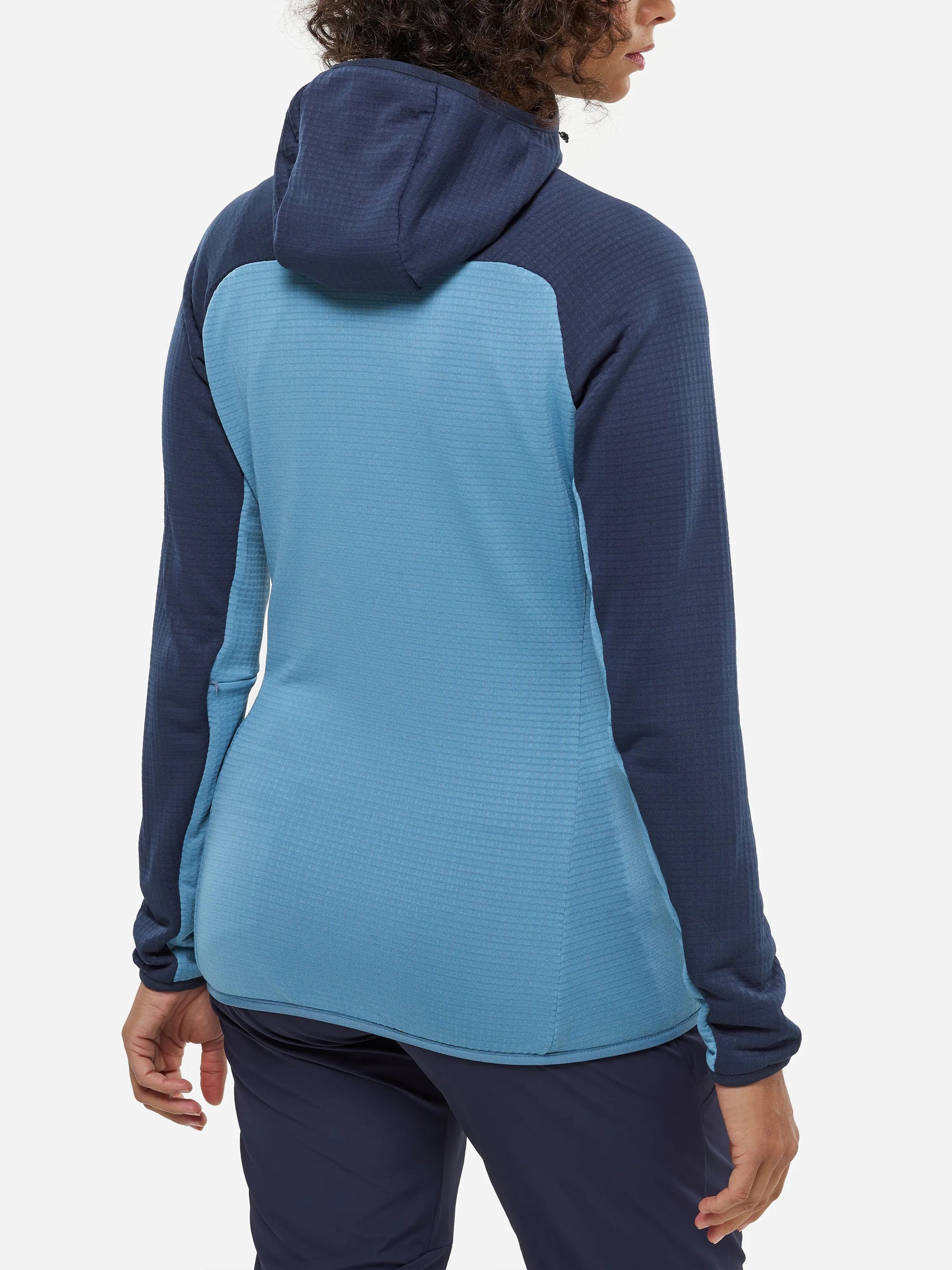 Fusion Grid Hoodie W Blue Maglia