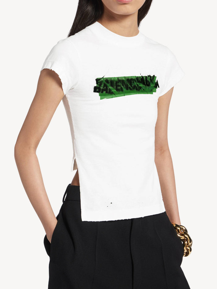 Chopped Back Tee-Shirt White T-shirt