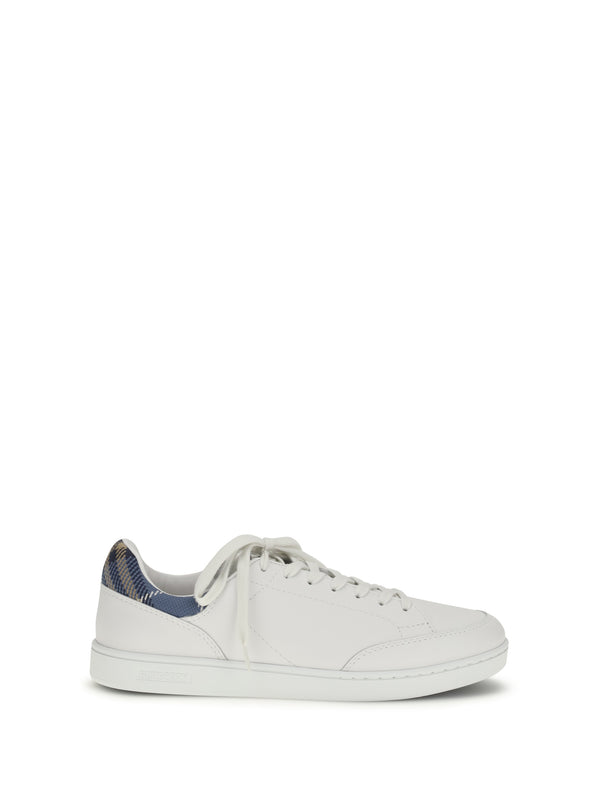 Burberry Upper: 100% calf leather; Sole: 100% rubber sneaker in white