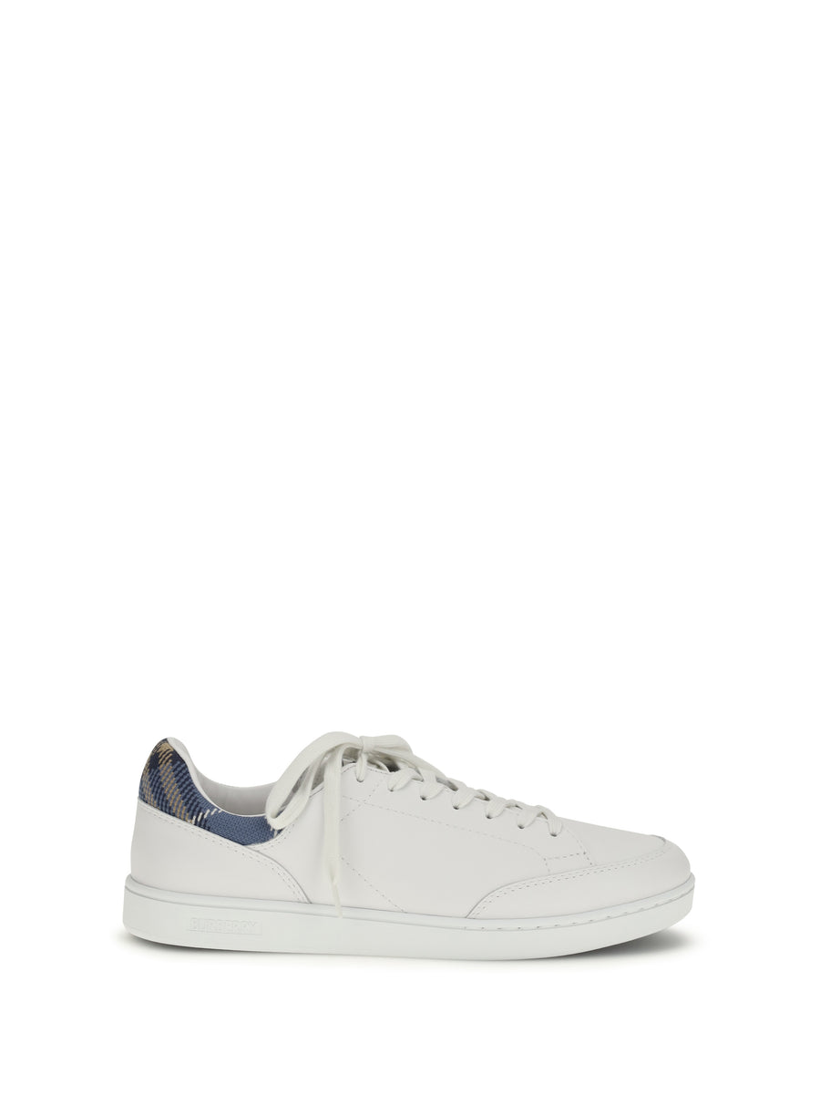 Burberry Upper: 100% calf leather; Sole: 100% rubber sneaker in white