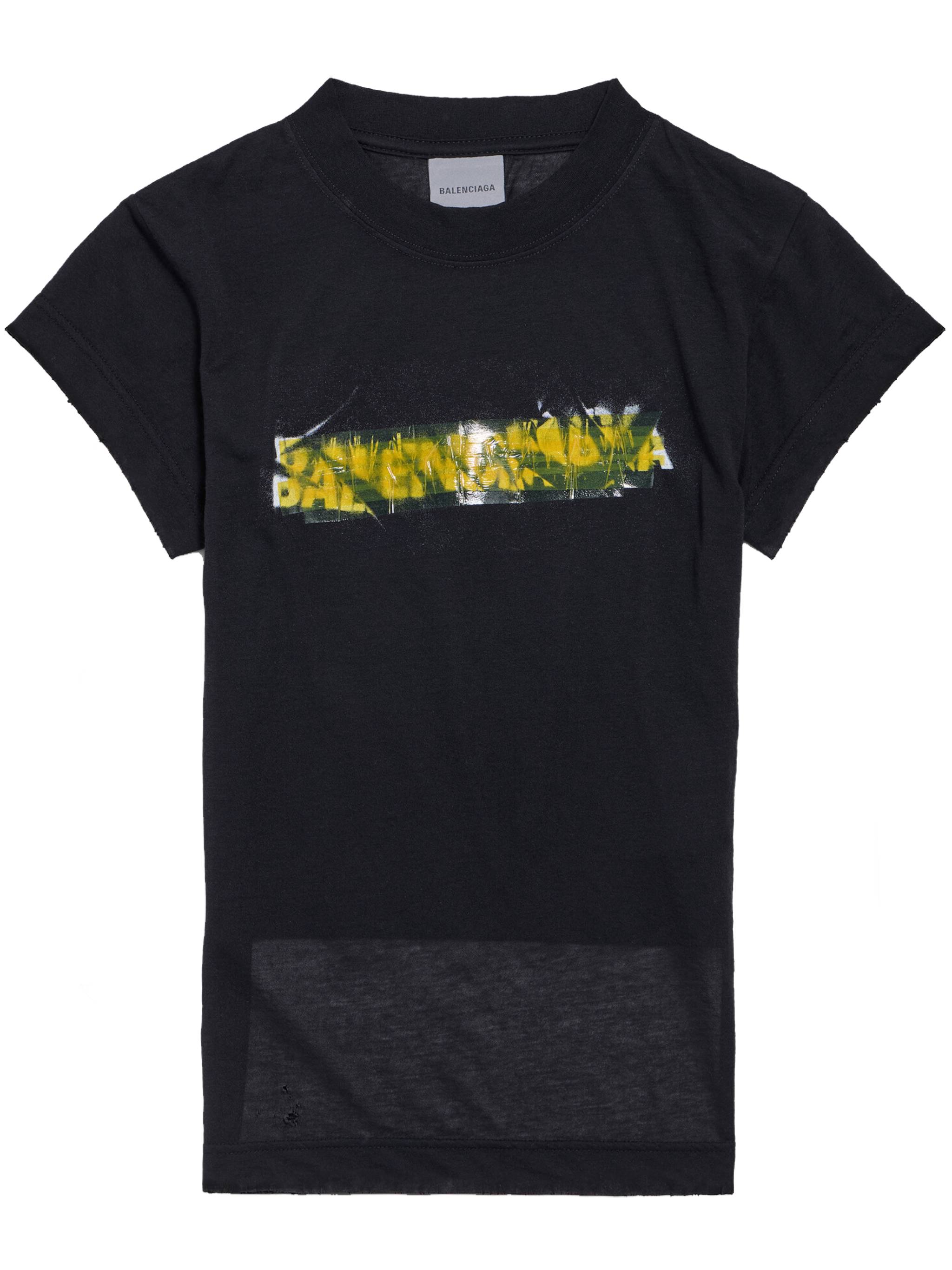 Chopped Back Tee-Shirt Black T-shirt