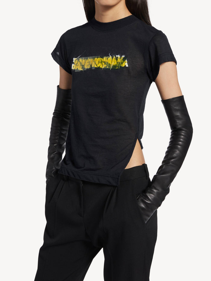 Chopped Back Tee-Shirt Black T-shirt