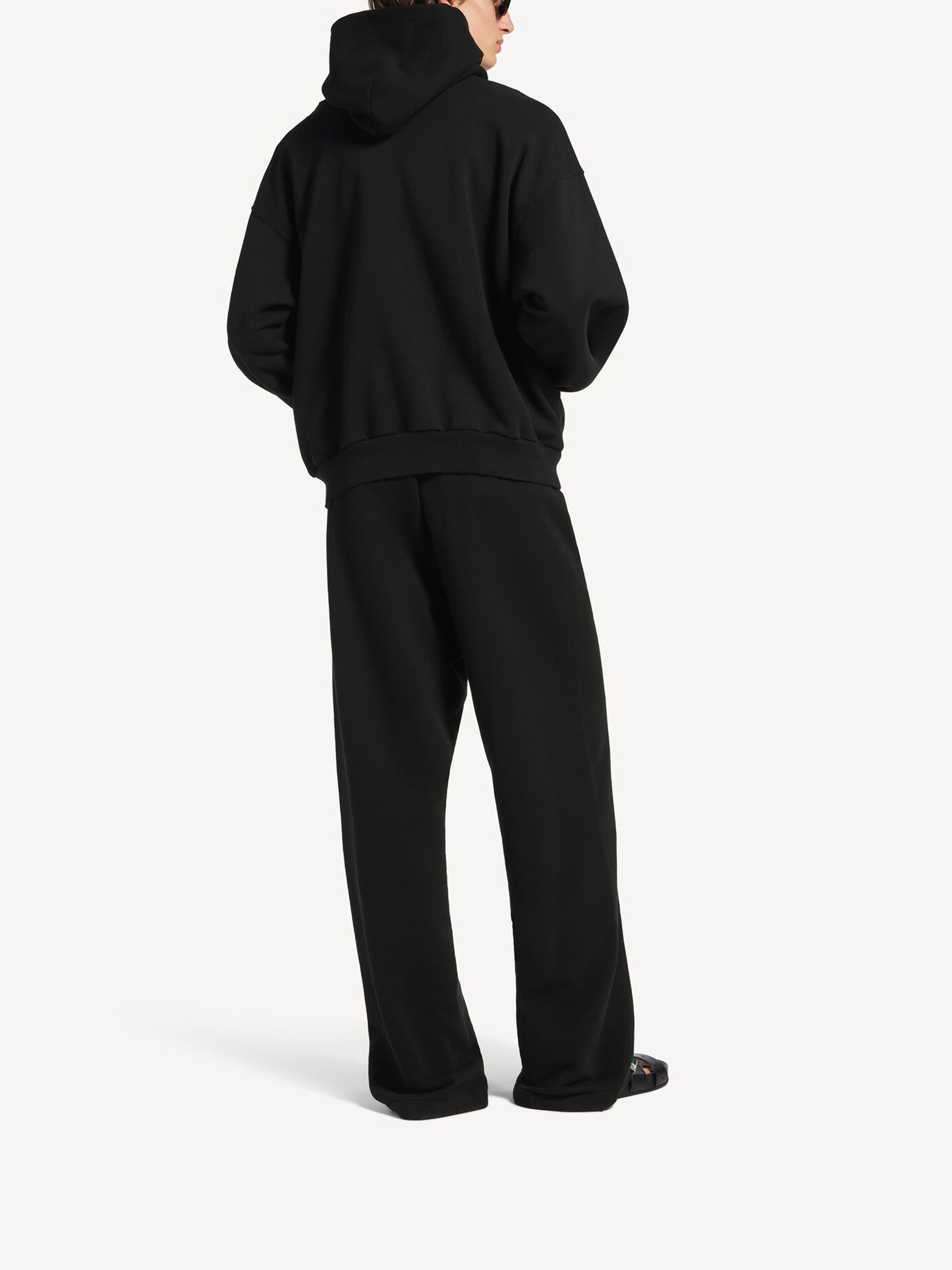 Medium Fit Hoodie Black Felpa