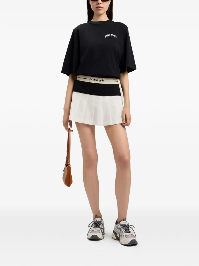 Mini Curved Logo Boxy Tee Black T-shirt