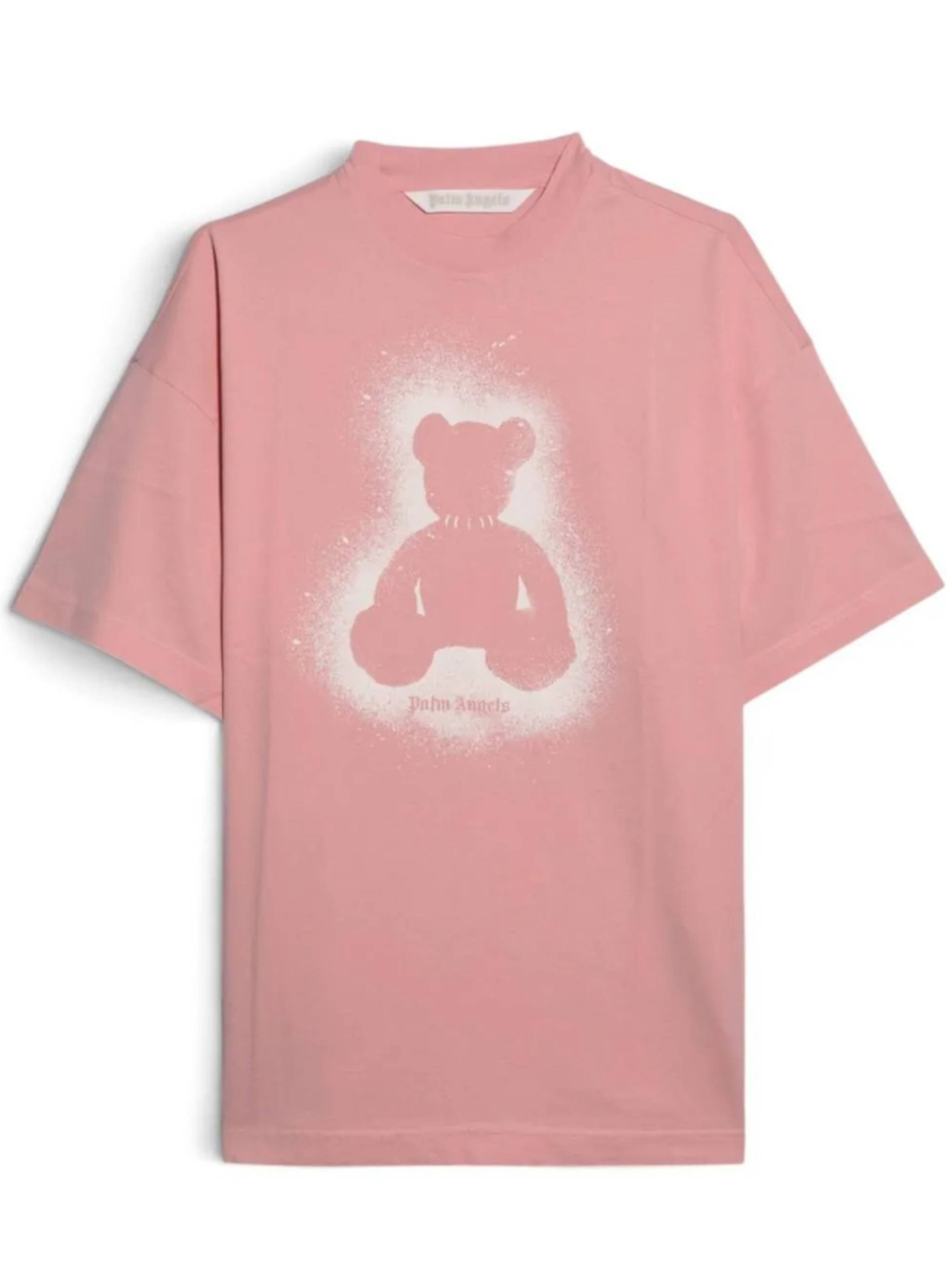 Spray Bear Loose Tee Pink & Purple T-shirt