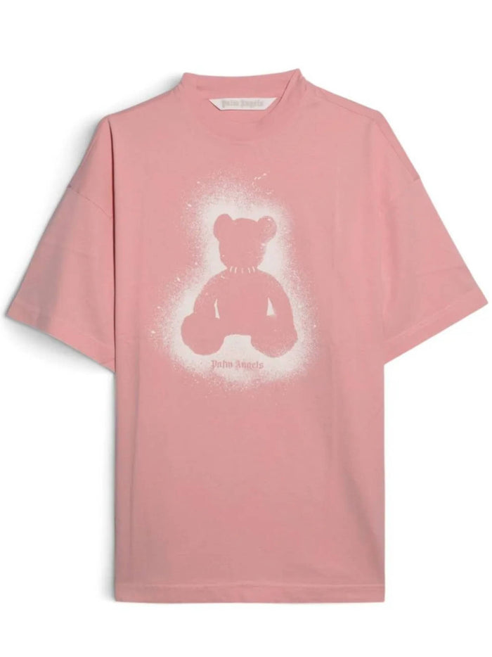 Spray Bear Loose Tee Pink & Purple T-shirt
