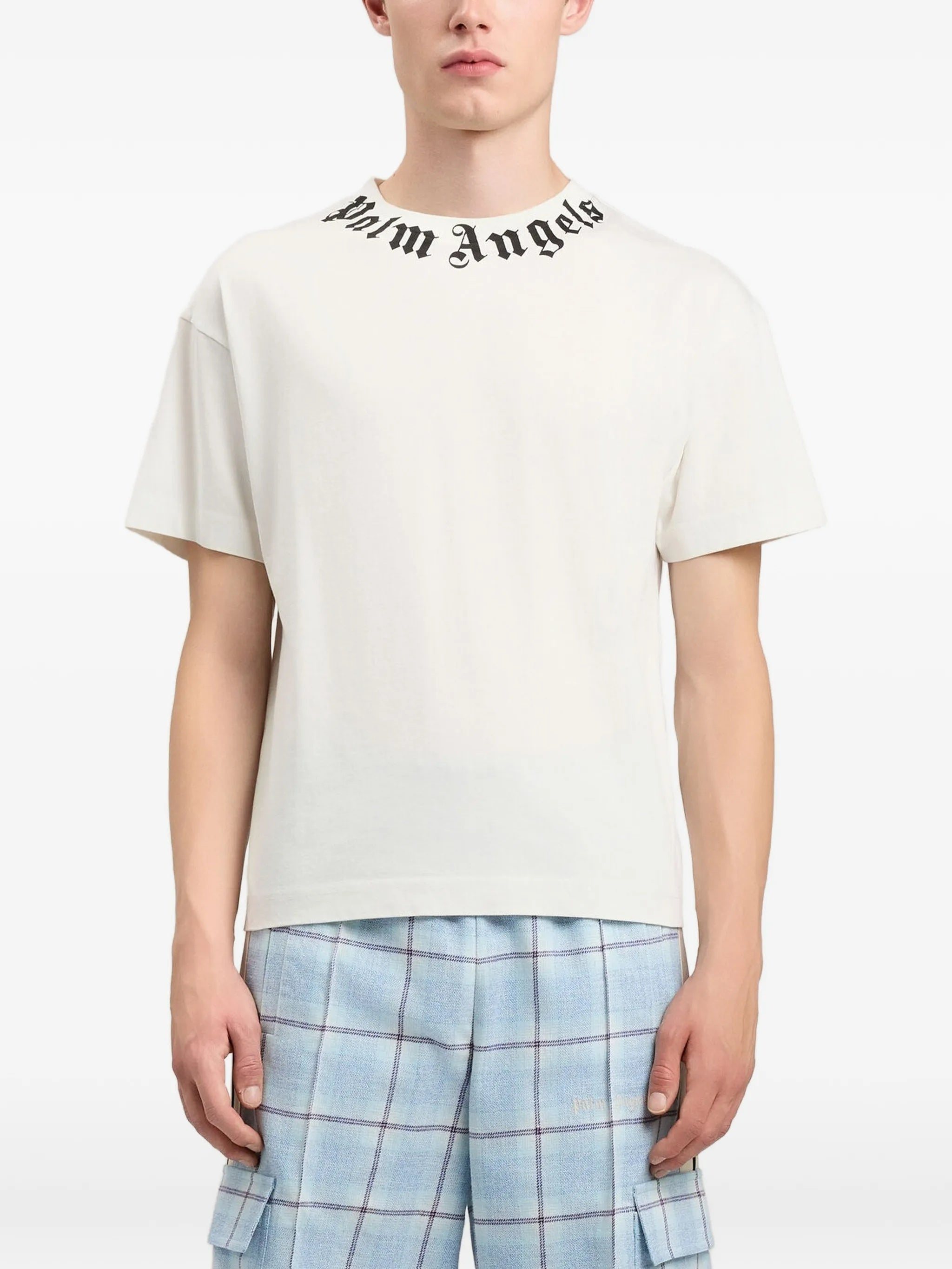 Neck Logo Regular Tee White T-shirt