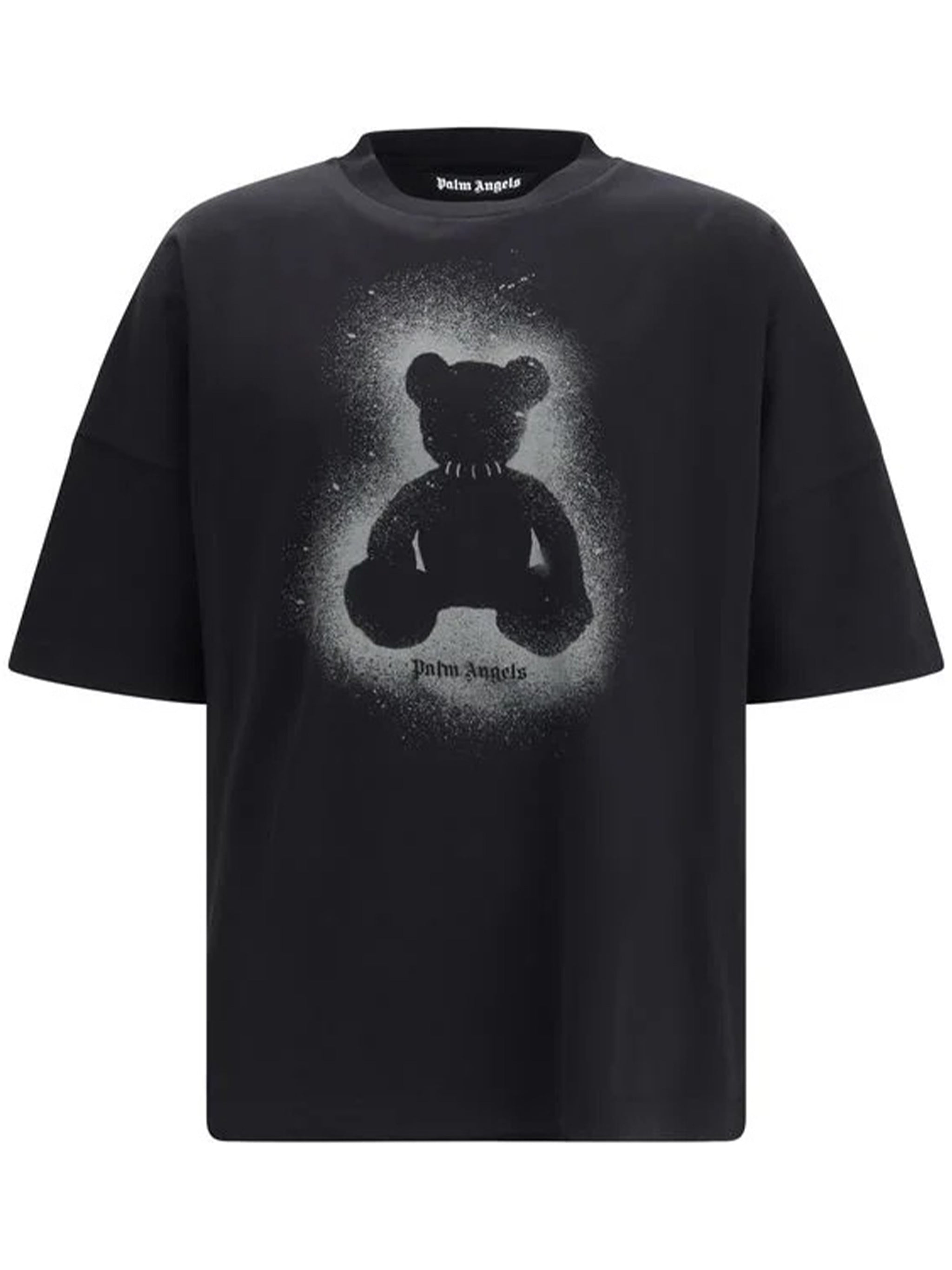 Spray Bear Over Tee Black T-shirt