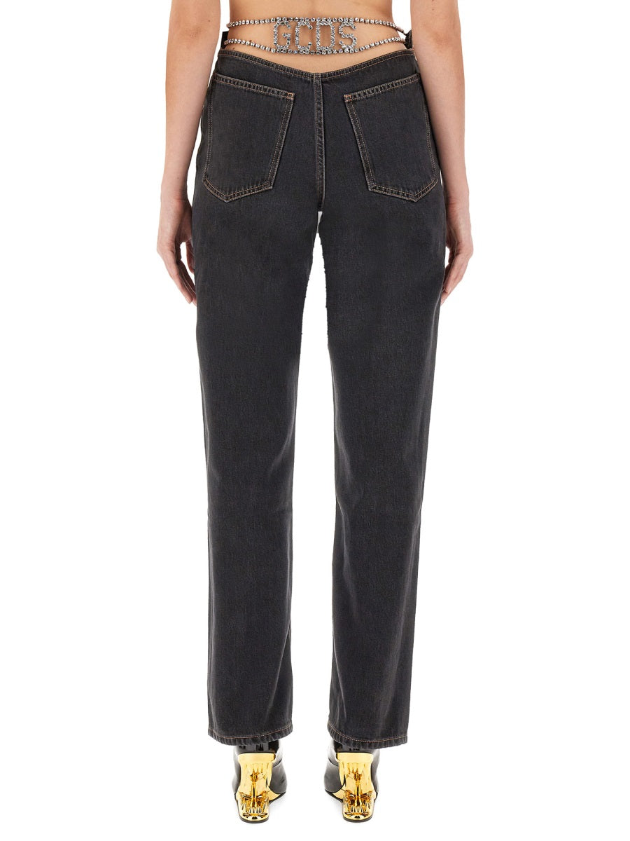 Jeans Denim Black Cotton